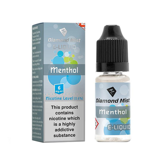 Diamond Mist 10ml E-Liquid  Menthol & Mint Flavours